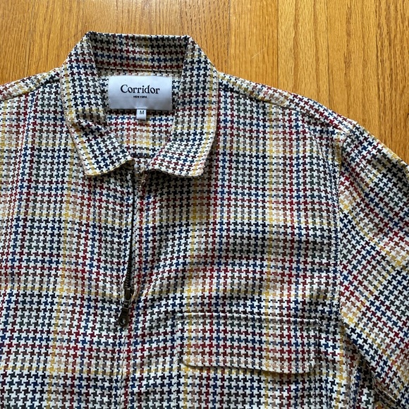 Corridor Multicolor Houndstooth Plaid Jacket - Picture 4 of 4